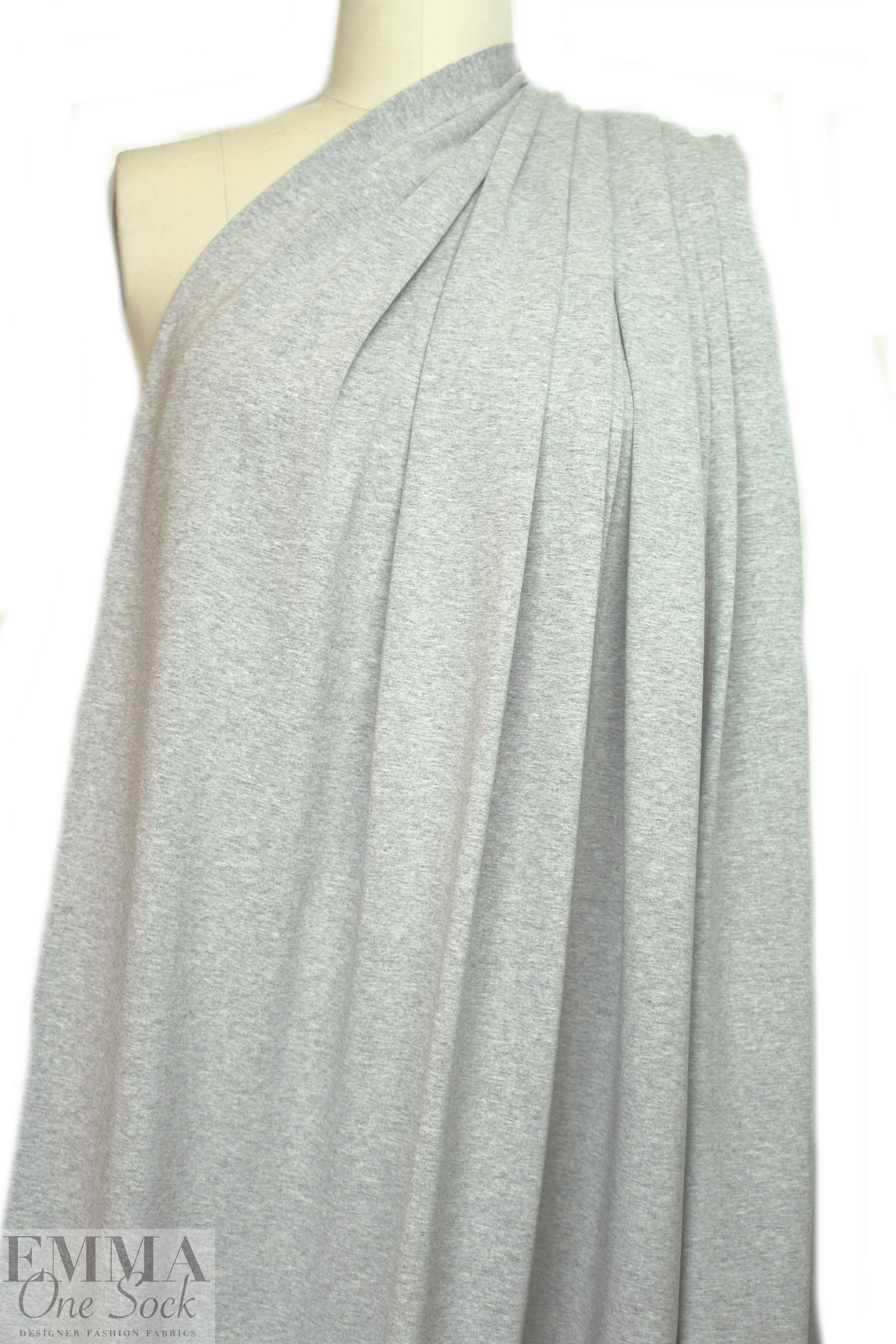 lt. gray heather lightweight rayon jersey 4-way