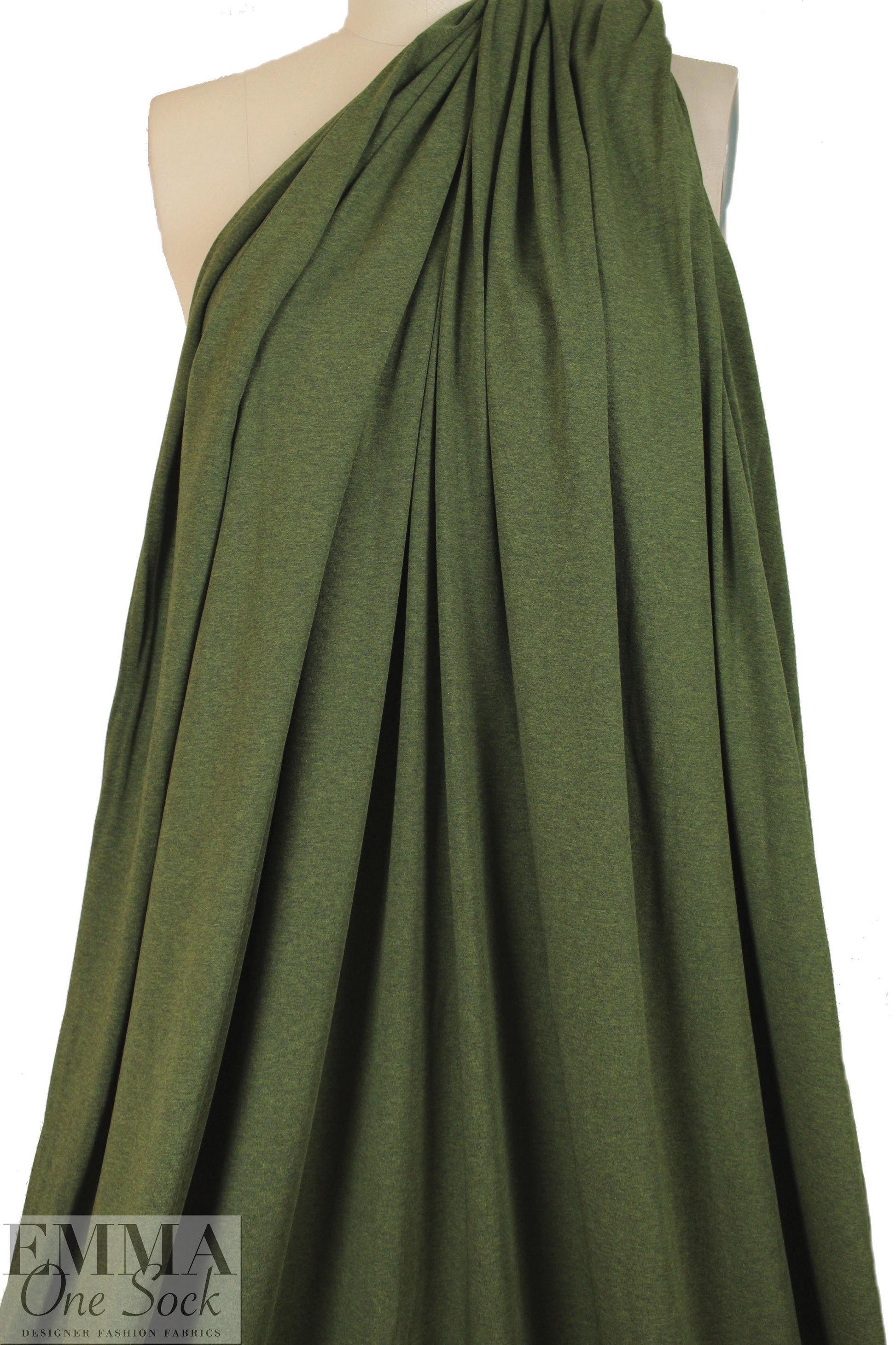 olivine heather lightweight rayon jersey 4-way .625 yds