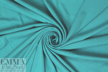 teal lightweight rayon jersey 4-way 1.66 yd