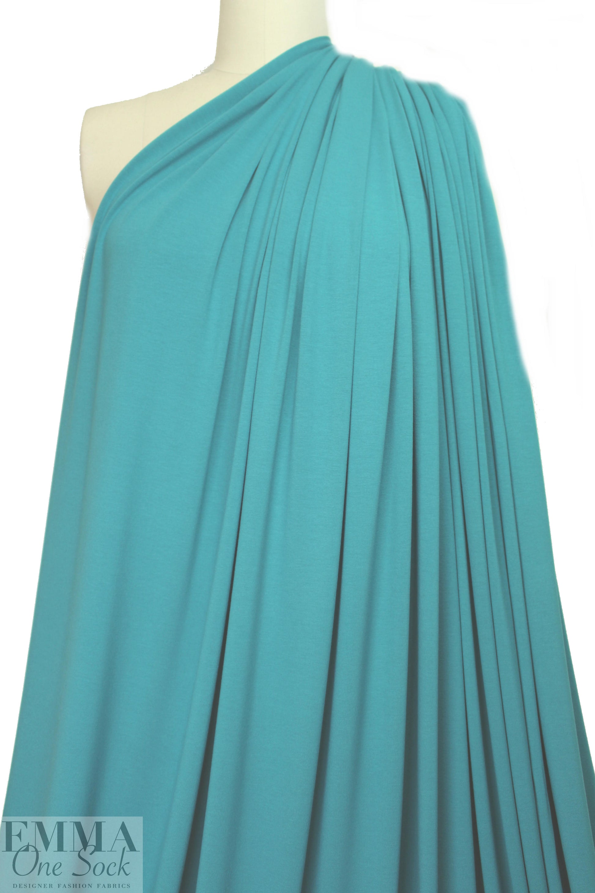 teal lightweight rayon jersey 4-way