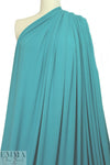 teal lightweight rayon jersey 4-way 1.66 yd