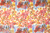 'petal watercolor' abstract micro-modal/spandex knit 1.66 yd