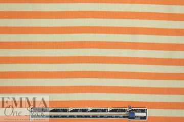 yarn dyed viscose/spandex jersey - creamsicle stripe 1.375 yds