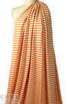 yarn dyed viscose/spandex jersey - creamsicle stripe 1.375 yds