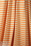 yarn dyed viscose/spandex jersey - creamsicle stripe