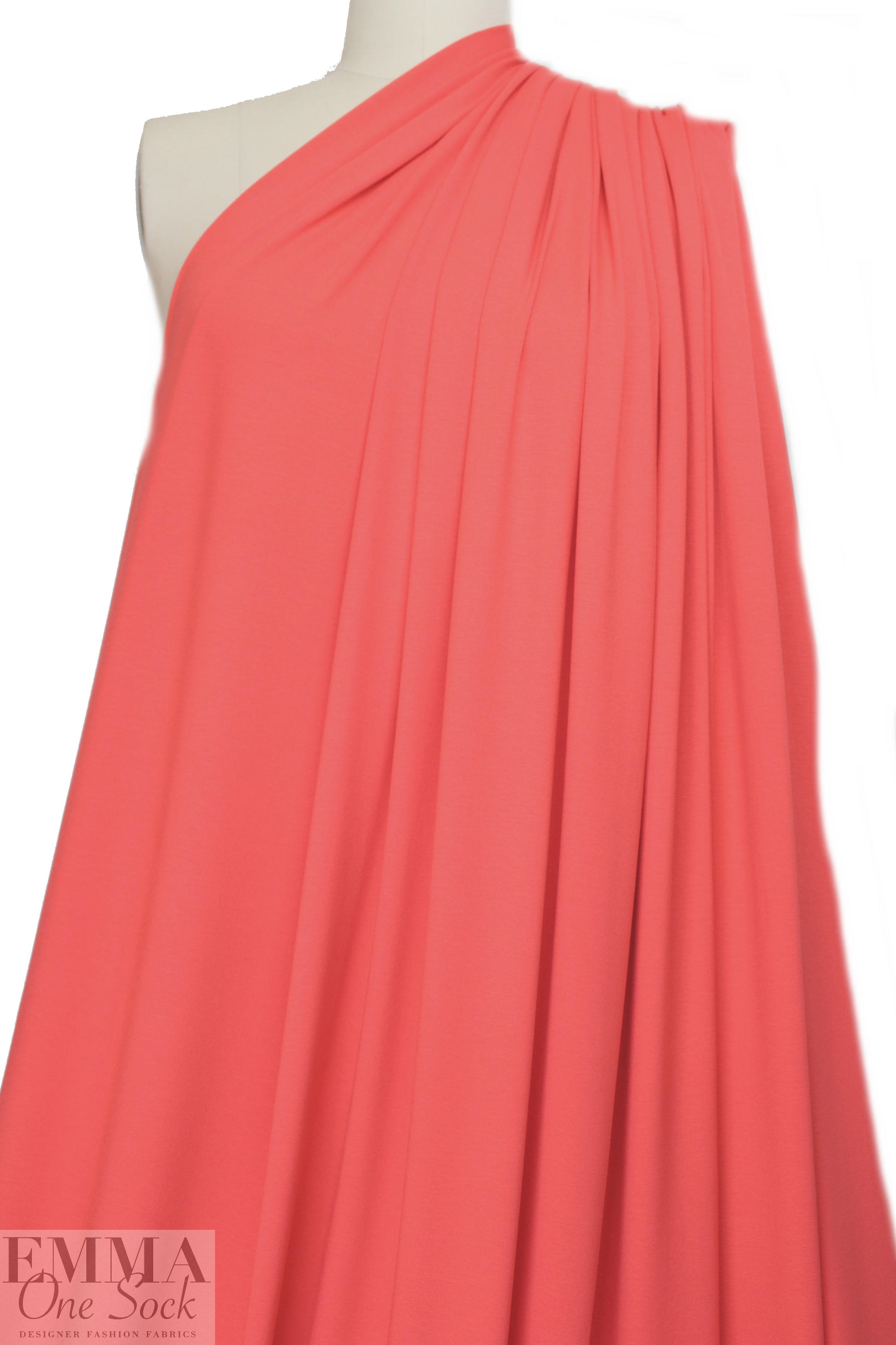 papaya lightweight rayon jersey 4-way 1.5 yd