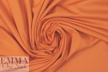 mandarin orange lightweight rayon jersey 4-way 2.5 yd