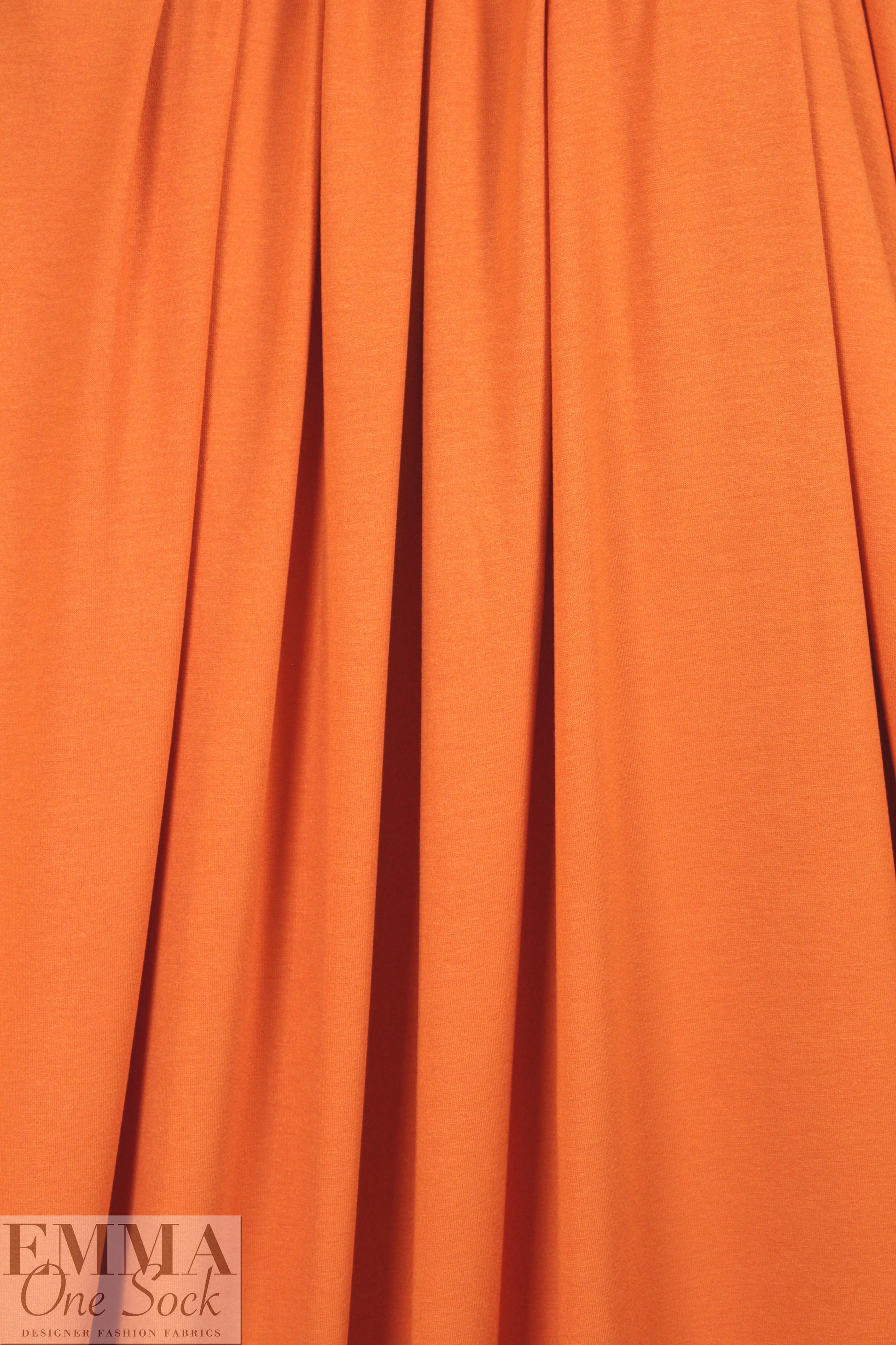 mandarin orange lightweight rayon jersey 4-way