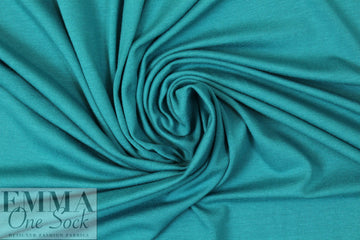 bright teal lightweight rayon jersey 4-way