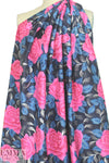 NY designer glorious rose silk shantung