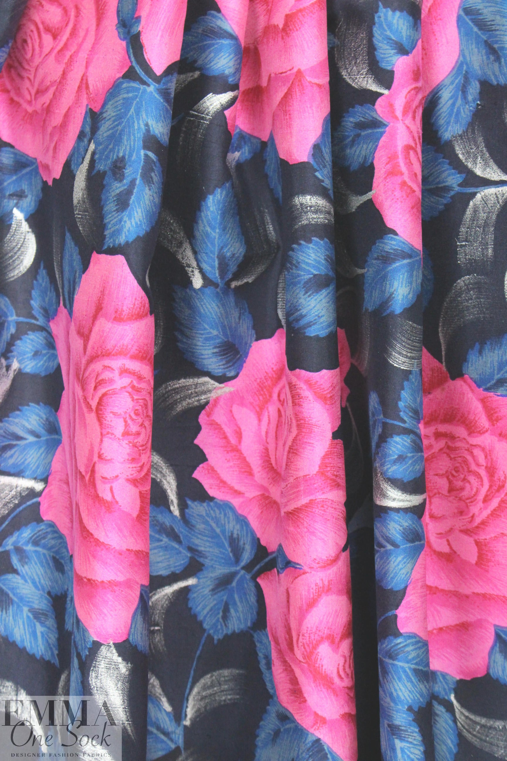 NY designer glorious rose silk shantung