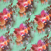French 'apricot flowers' linen blend shantung-look woven 2 yd