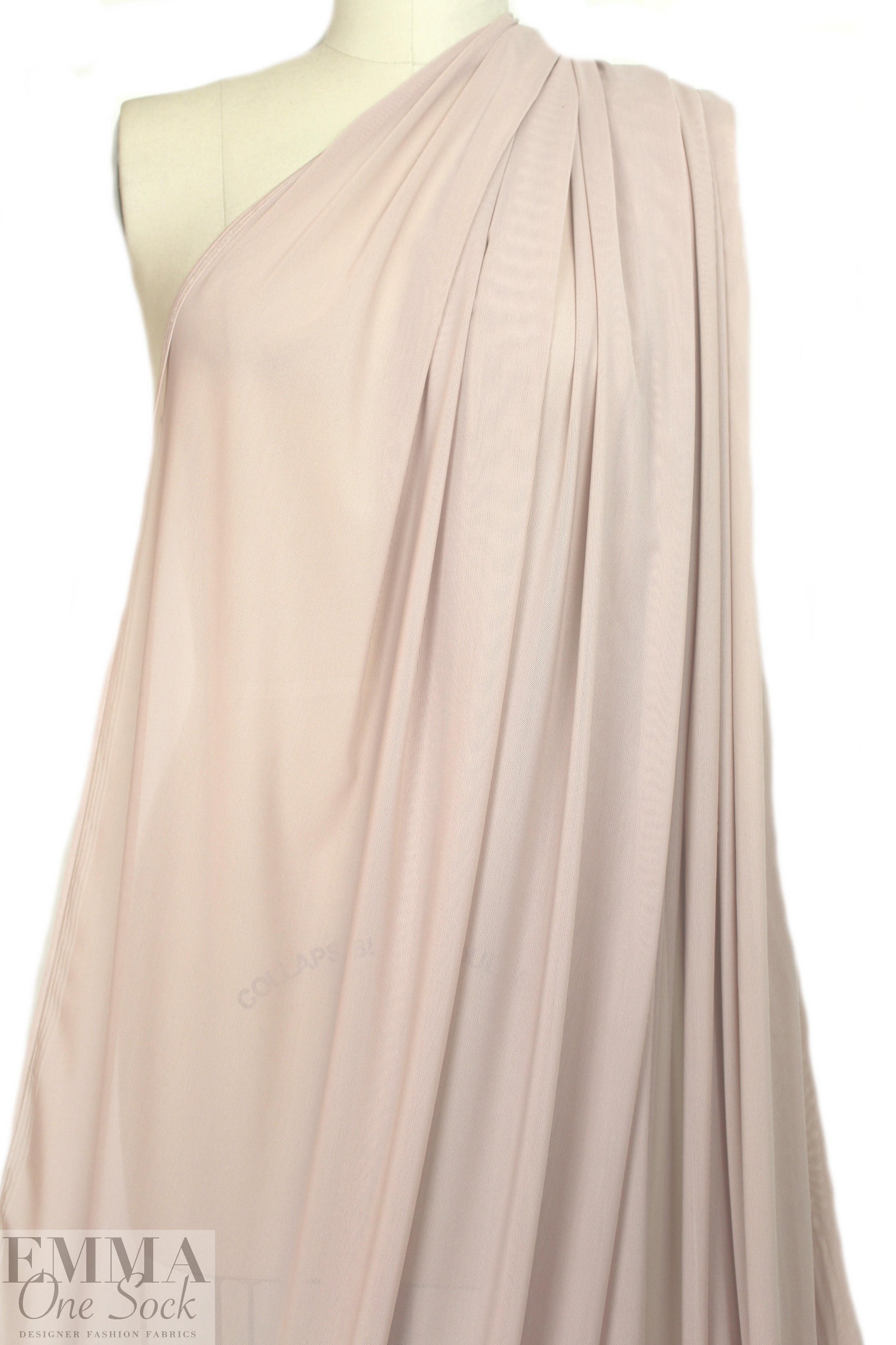 'SHAPER' power net lycra 4-way mesh - blush .75 yds