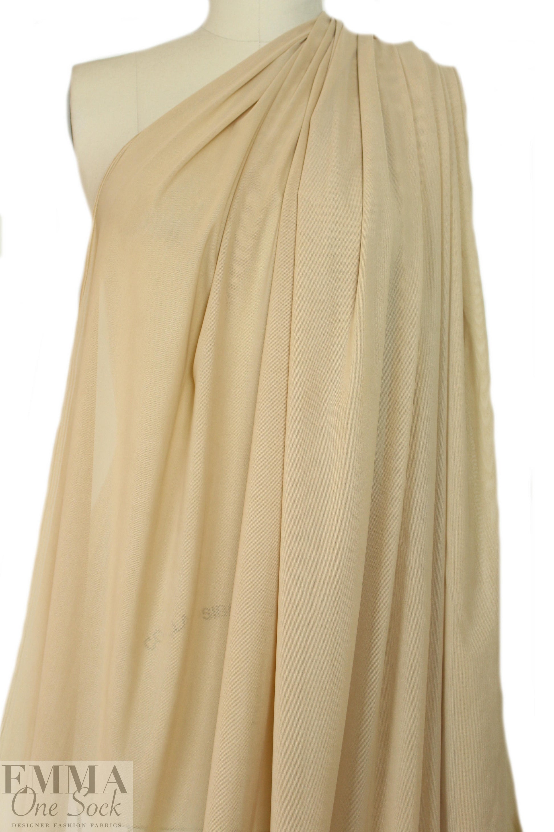 'SHAPER' power net spandex 4-way mesh - nude 1.125 yds