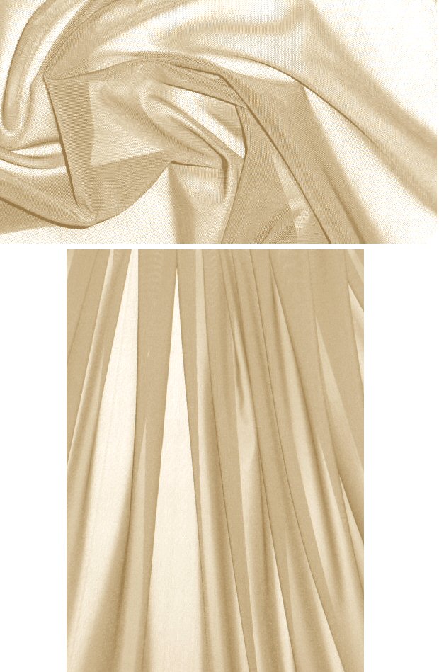 'SHAPER' power net spandex 4-way mesh - nude 1 yard