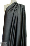 Australian wool and silk sharkskin suiting - gunmetal .75 yds