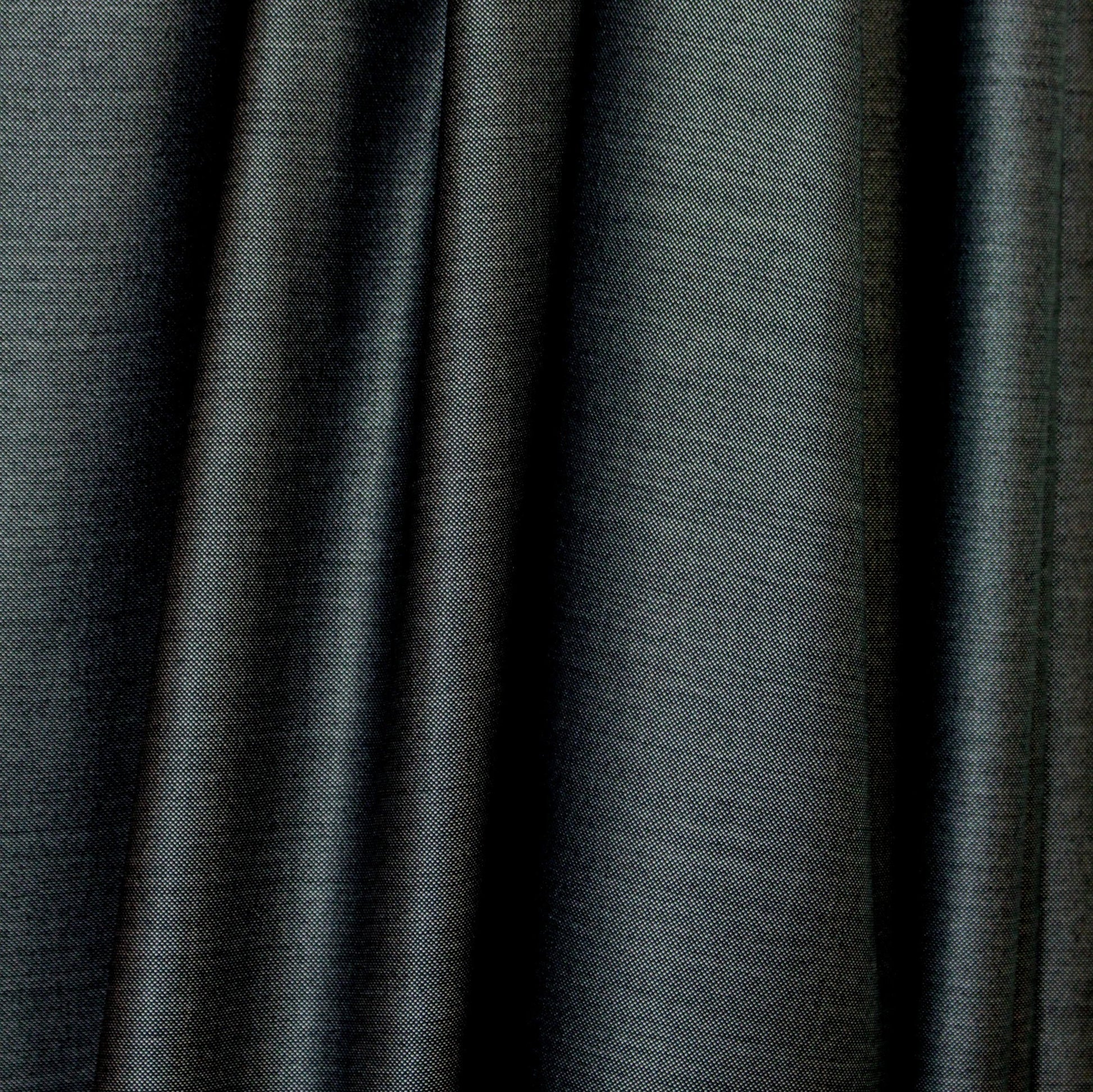 Australian wool and silk sharkskin suiting - gunmetal