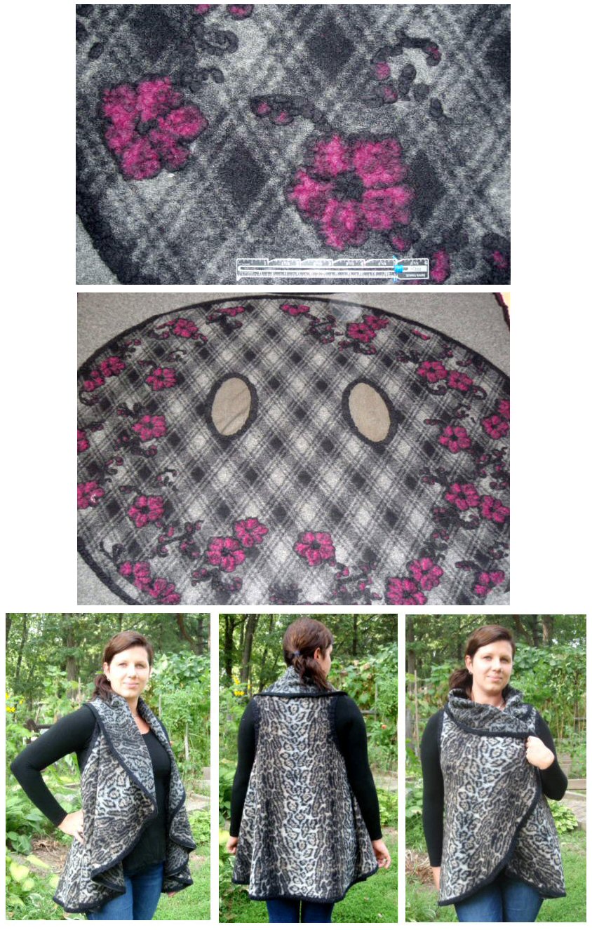 Italian cut-and-wear wool blend shawl - argyle/fuschia