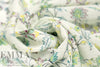 Italian sage blossoms crinkle viscose/silk woven 1.5 yd