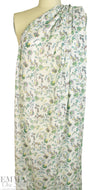 Italian sage blossoms crinkle viscose/silk woven 2 yd