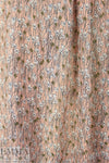 Italian blushing lilies crinkle viscose/silk woven .75 yds