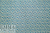 Italian retro floral medallion crinkle viscose/silk woven 1.75 yd