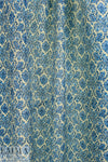 Italian retro floral medallion crinkle viscose/silk woven 1.25 yds