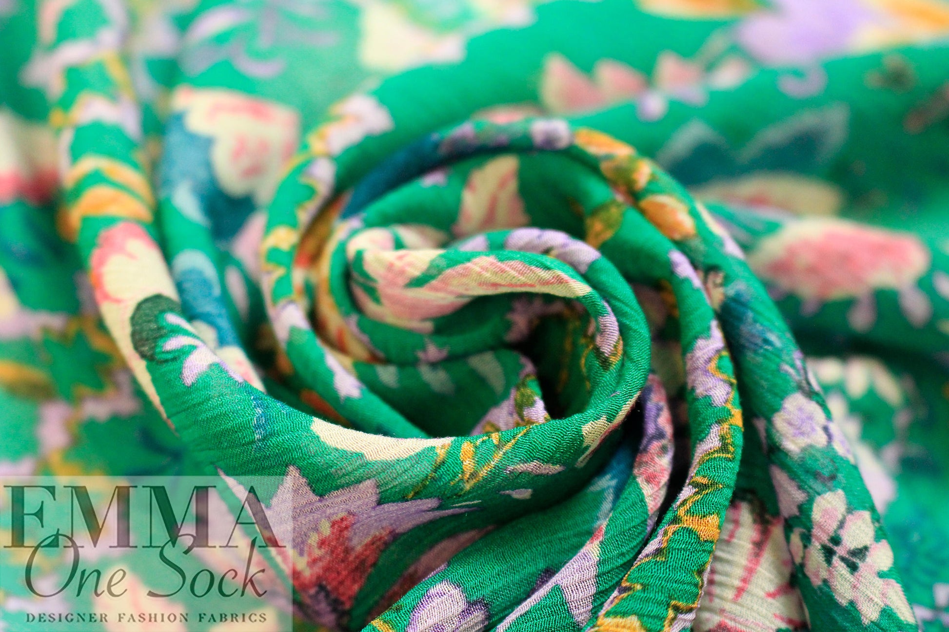 Italian decoflora bands crinkle viscose/silk woven .625 yds