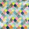 French 'diamond dazzle' sheer printed metallic woven 2 yds