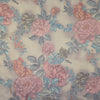 CA designer 'antique garden' silk chiffon 1 yard