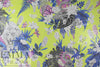 Caval1i silk glossy sheer print - acid green/pink/blue 1 yard