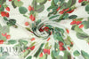 NY designer 'strawberry season' poly chiffon