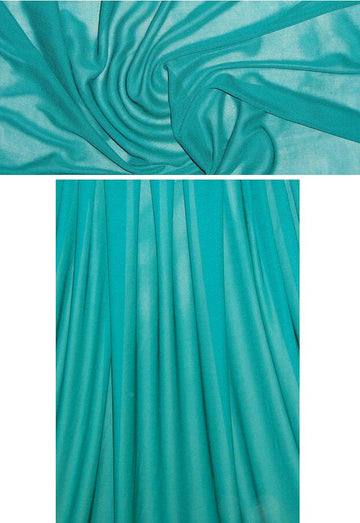 designer semi-sheer matte jersey - teal