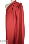 CA designer viscose/silk plisse' rib woven - paprika 1 yard