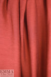 CA designer viscose/silk plisse' rib woven - paprika 1 yard
