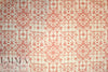 European linen/rayon stretch woven salmon/ivory