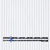 pinstripe cotton blend stretch shirting - white/navy 2.25 yds