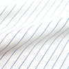 pinstripe cotton blend stretch shirting - white/navy 2.25 yds