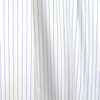 pinstripe cotton blend stretch shirting - white/navy 2.25 yds