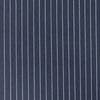 pinstripe cotton blend stretch shirting - navy/white