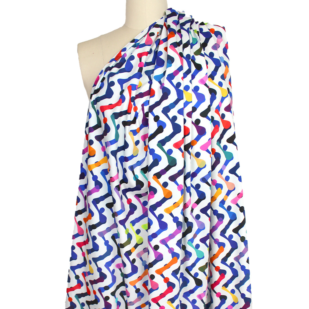 'color play' cotton stretch dressweight woven, Oeko-Tex cert.