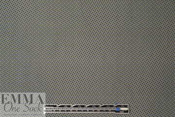 Italian cadet/taupe little graphic cotton shirting