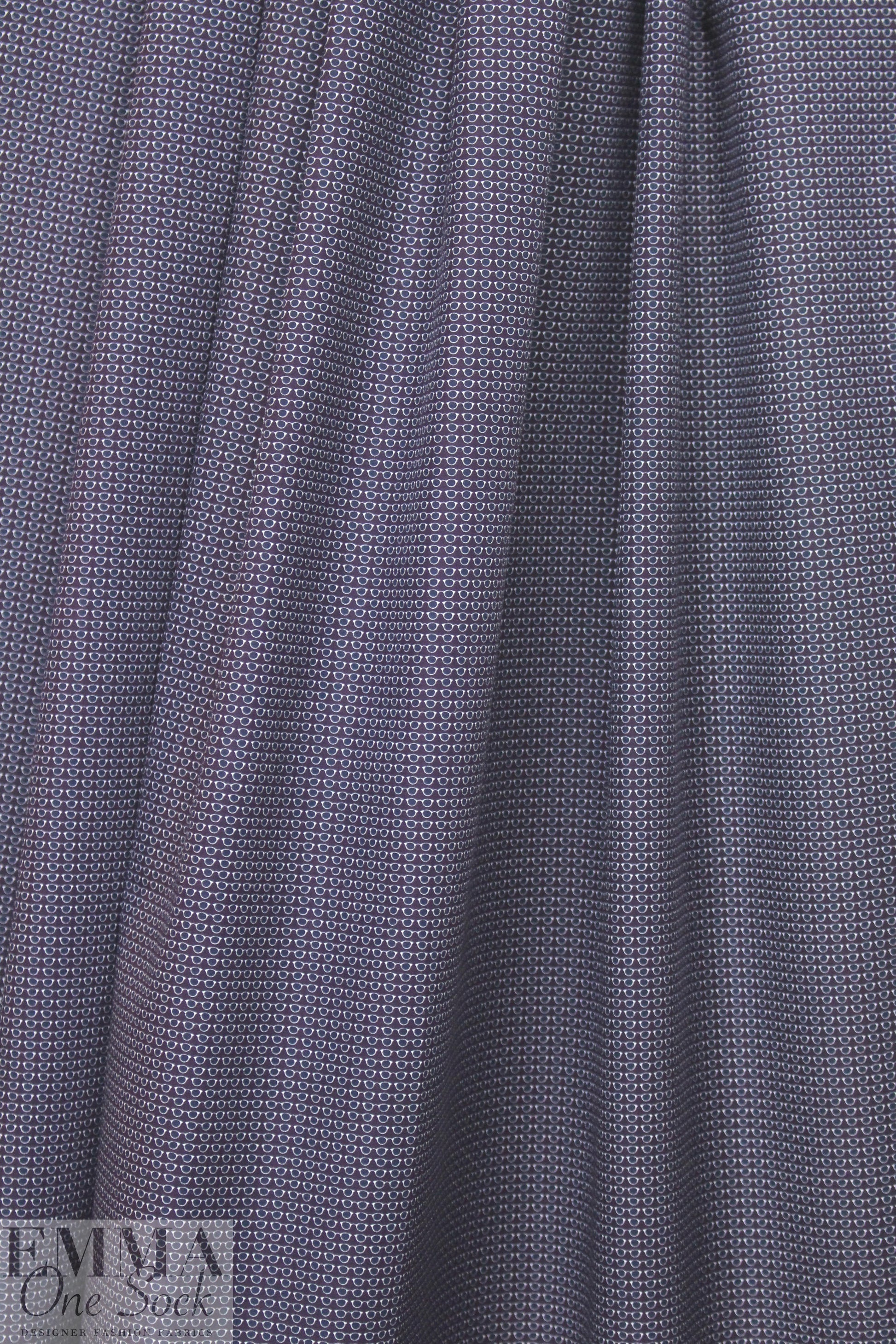 Italian 'sunglasses' graphic cotton shirting 1.5 yds