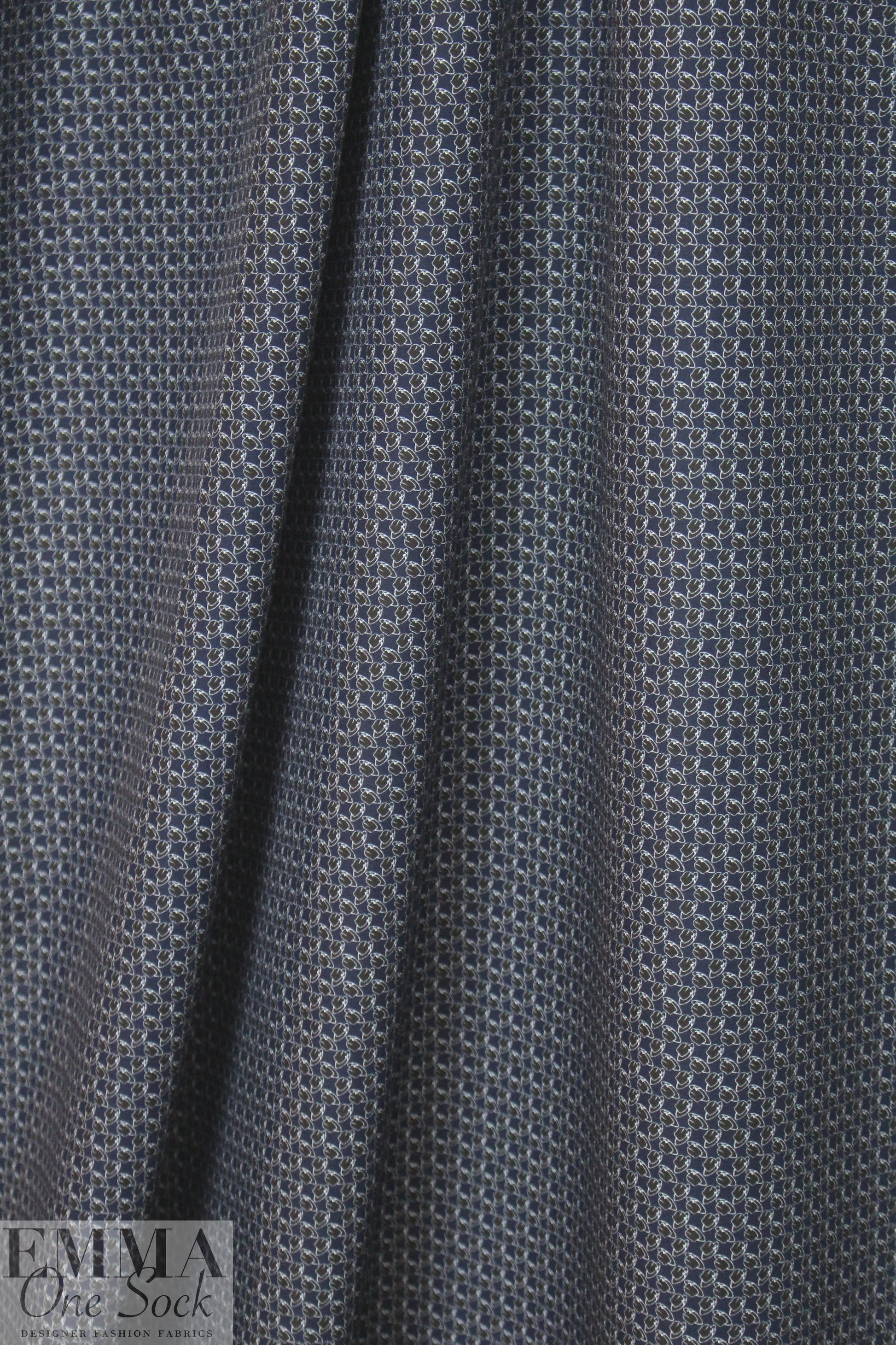 Italian bowler hat graphic cotton shirting