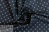Italian cotton/silk/spandex stretch shirting - tri-dots 2 yds