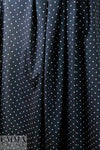 Italian cotton/silk/spandex stretch shirting - tri-dots 2 yds
