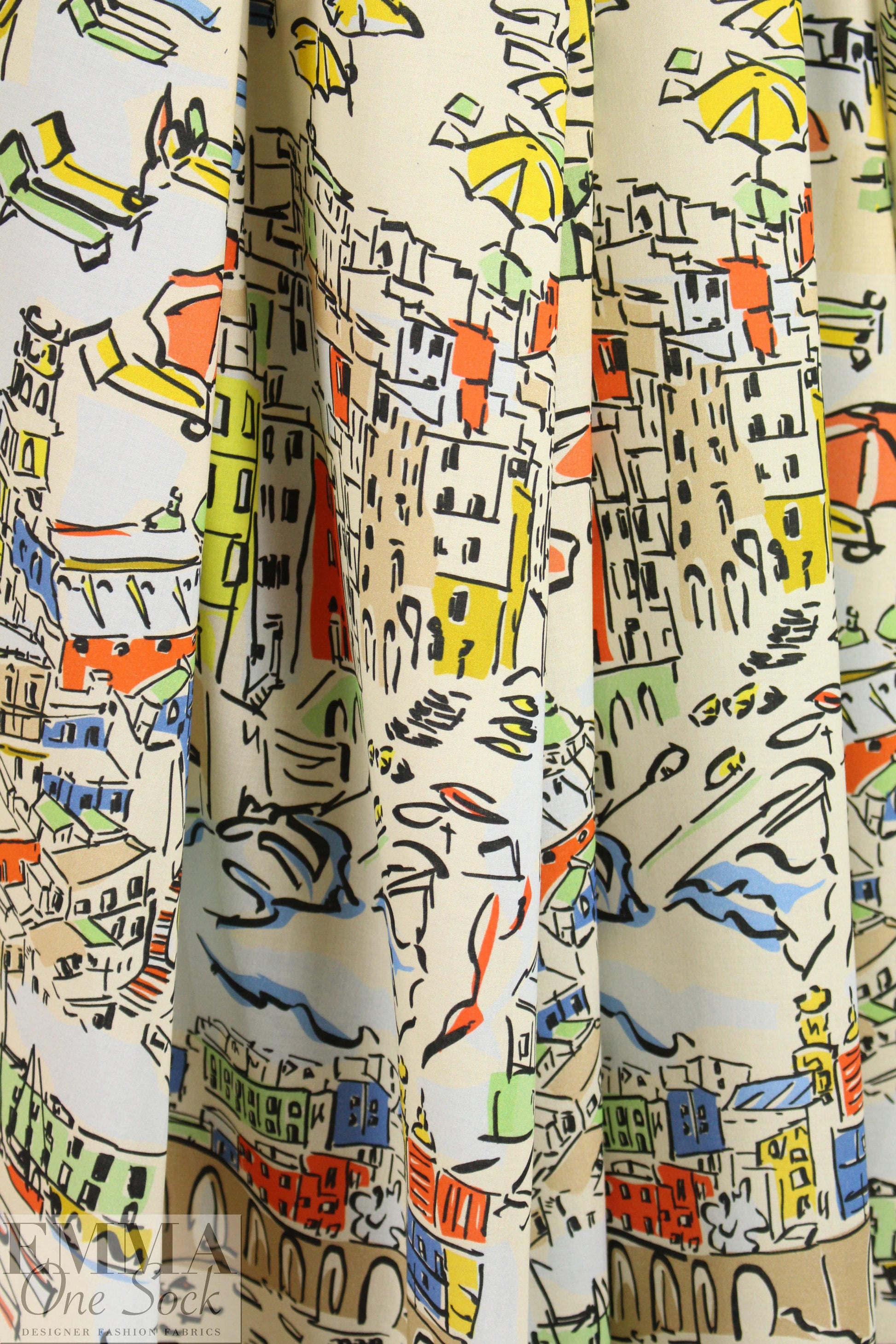 Italian 'vacation dream' cotton woven shirting