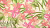 Italian pink/lime flowers cotton woven shirting