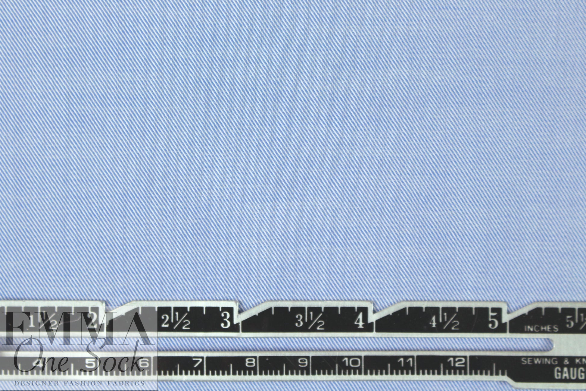 Italian chambray blue luxury cotton shirting .625 yds