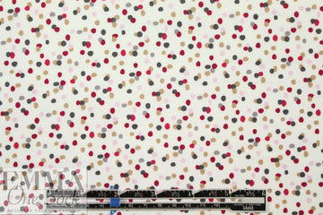 Italian 'dotty dots' cotton shirting 1 yard